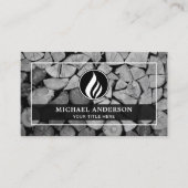 Brandhout Houten Houtkachel Installatie Visitekaartje (Voorkant)