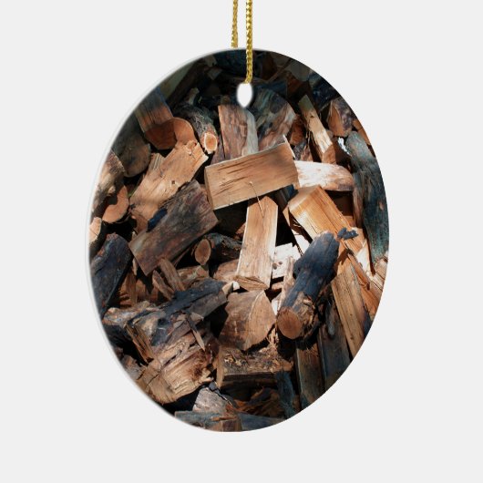 brandhout keramisch ornament (Rechts)
