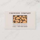 Brandhout Levering en levering Visitekaartje (Voorkant)