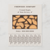 Brandhout Levering & Levering Tear Off Strips Flye Flyer (Voorkant)