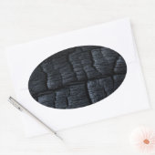 Brandhout Ovale Sticker (Envelop)