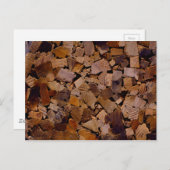 Brandhout rustieke cabine hout graan boom schors p briefkaart (Voorkant / Achterkant)