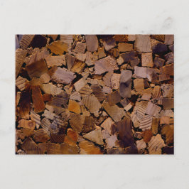 Brandhout rustieke cabine hout graan boom schors p briefkaart