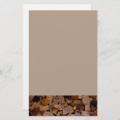 Brandhout rustieke cabine hout graan boom schors p briefpapier (Voorkant / Achterkant)