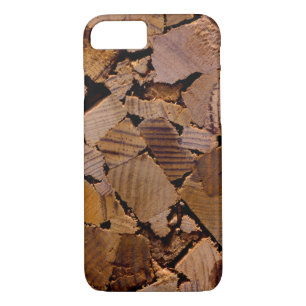 Brandhout rustieke cabine hout graan boom schors p 	iPhone 8/7 hoesje