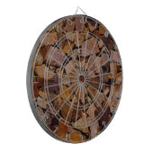 Brandhout rustieke cabine hout graan boom schors p dartbord (Voorkant Links)