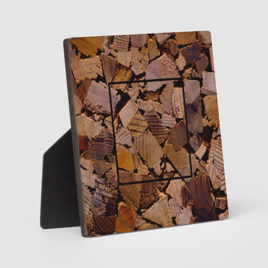 Brandhout rustieke cabine hout graan boom schors p fotoplaat (Voorkant)