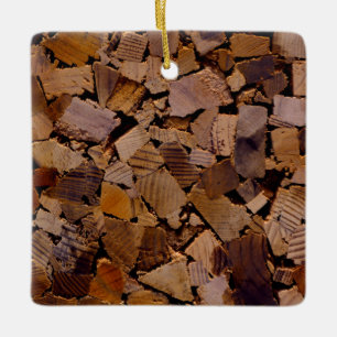 Brandhout rustieke cabine hout graan boom schors p keramisch ornament
