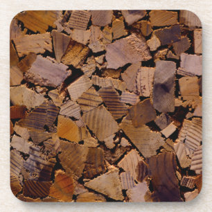 Brandhout rustieke cabine hout graan boom schors p onderzetter