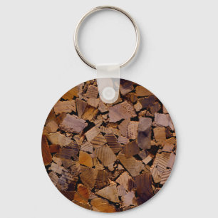 Brandhout rustieke cabine hout graan boom schors p sleutelhanger