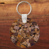 Brandhout rustieke cabine hout graan boom schors p sleutelhanger (Voorkant)