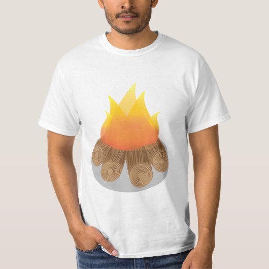 Brandhout T-shirt (Voorkant)