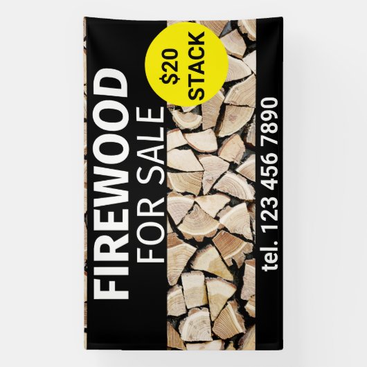 Brandhout te koop Professioneel Klein Bedrijf Spandoek (Verticaal)