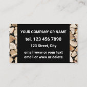 Brandhout te koop Professioneel Klein Bedrijf Visitekaartje (Achterkant)