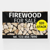 Brandhout Te Koop Professionele Kleine Onderneming Spandoek (Horizontaal)