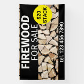 Brandhout Te Koop Professionele Kleine Onderneming Spandoek (Verticaal)