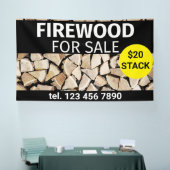 Brandhout Te Koop Professionele Kleine Onderneming Spandoek (Beurs)