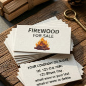 Brandhout Te Koop Professionele Kleine Onderneming Visitekaartje