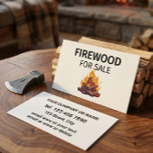 Brandhout Te Koop Professionele Kleine Onderneming Visitekaartje