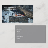 Brandhout te koop visitekaartje (Voorkant / Achterkant)