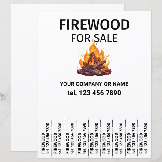 Brandhout te koop Wood Flyer Scheur Van Strips (Voorkant / Achterkant)