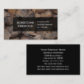 Brandhout Visitekaartjes (Voorkant / Achterkant)