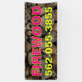 Brandhout voor verkoop aangepaste banner (Verticaal)