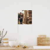 Brandhoutprestatie Poster (Keuken)