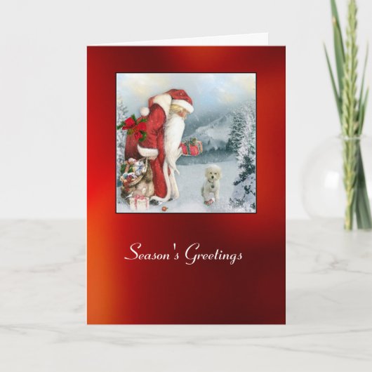 Brandi met kerst feestdagen kaart (Voorkant)