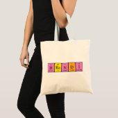 Brandi periodieke tabelnaam canvas tas (Voorkant (product))