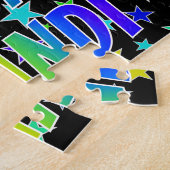 "BRANDI" Voornaam, Fun "HAPPY BIRTHDAY" Legpuzzel (Zijkant)