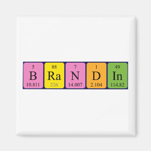 Brandin periodiek table name magnet