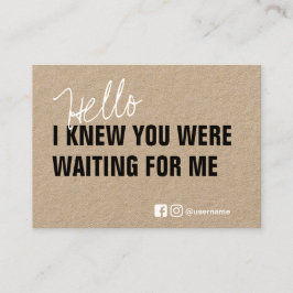 Branding Bedankt Kleine bedrijven Verpakking Kraft Visitekaartje