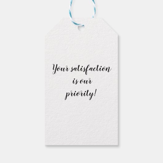 Branding Bliss:  Logo Gift Label Cadeaulabel (Achterkant)