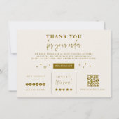 Branding Coupon Kaart Small Business Shop Bedankt (Achterkant)