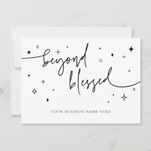 Branding Coupon Kaart Small Business Shop Bedankt (Voorkant)