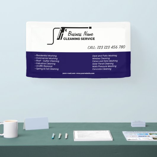 Branding For Pressure Cleaning Business Spandoek (Beurs)