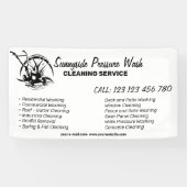Branding For Pressure Washing Cleaning Business Spandoek (Horizontaal)