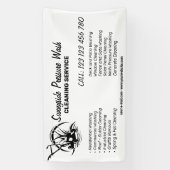 Branding For Pressure Washing Cleaning Business Spandoek (Verticaal)