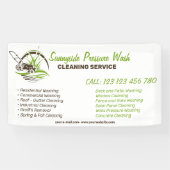 Branding For Pressure Washing Cleaning Business Spandoek (Horizontaal)