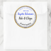 Branding Gold Trim Ingrediënten Eten Label (Tas)