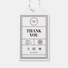 Branding Logo Bedankt Cadeau Label Cadeaulabel