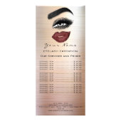 Branding prijslijst Lash Brow Extension Eyes Lips Reclamekaart (Voorkant)