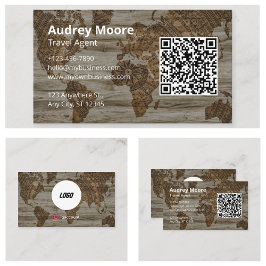 Branding van reisagent visitekaartje