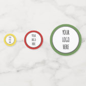 Branding voor kleine bedrijfsevenementen Logo Confetti (Voorkanten)