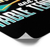  brandkalorieën en afspeeltafellentennis pingp P Poster (Hoek)