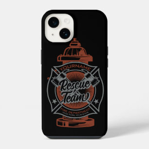 Brandkraan ADD NAAM Brandweer Reddingsteam iPhone 14 Hoesje