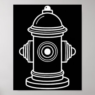 Brandkraan Brandweerman Brandweerman Lui Halloween Poster