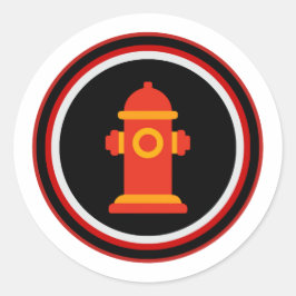 Brandkraan Feeststicker Ronde Sticker
