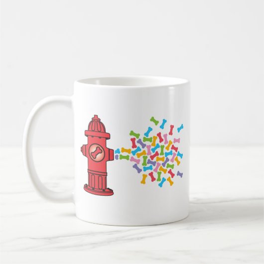 Brandkraan met Dog Botten Koffiemok (Links)